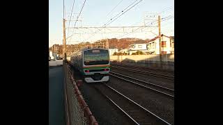 高速通過して行きます…ＪＲ東海道線 小田原行き【E233系3000番台+E231系1000番台】