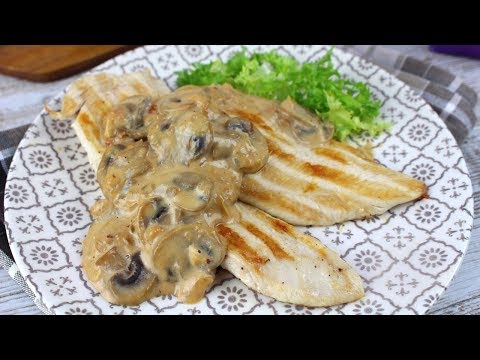 Video: Chuletas De Pollo Batidas Con Champiñones