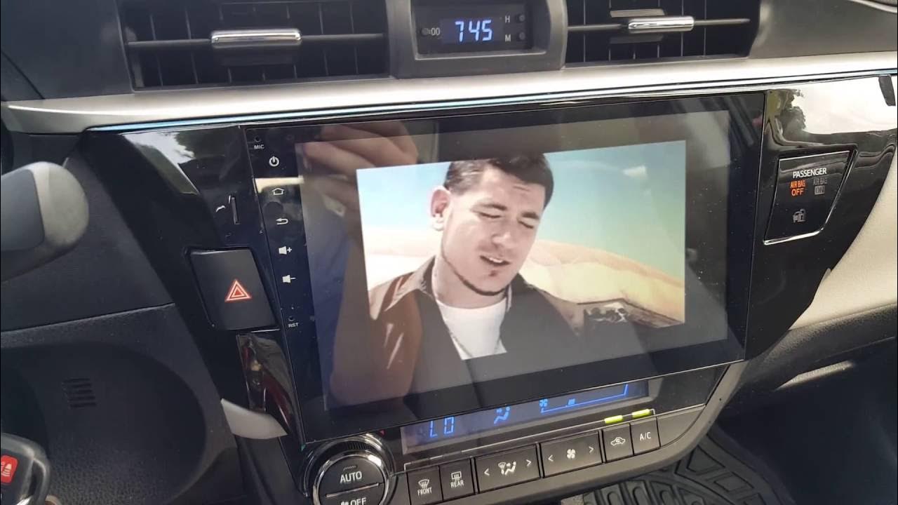 Android 4.4 radio 2014 toyota corolla - YouTube
