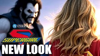 New Look At Lobo Fighting & Supergirl Flying Dc