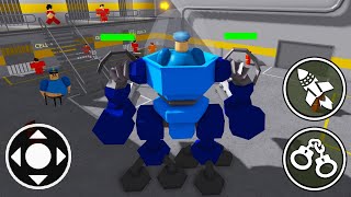 Playing as Barry's Mech Robot in Roblox Barry Prison Run Obby