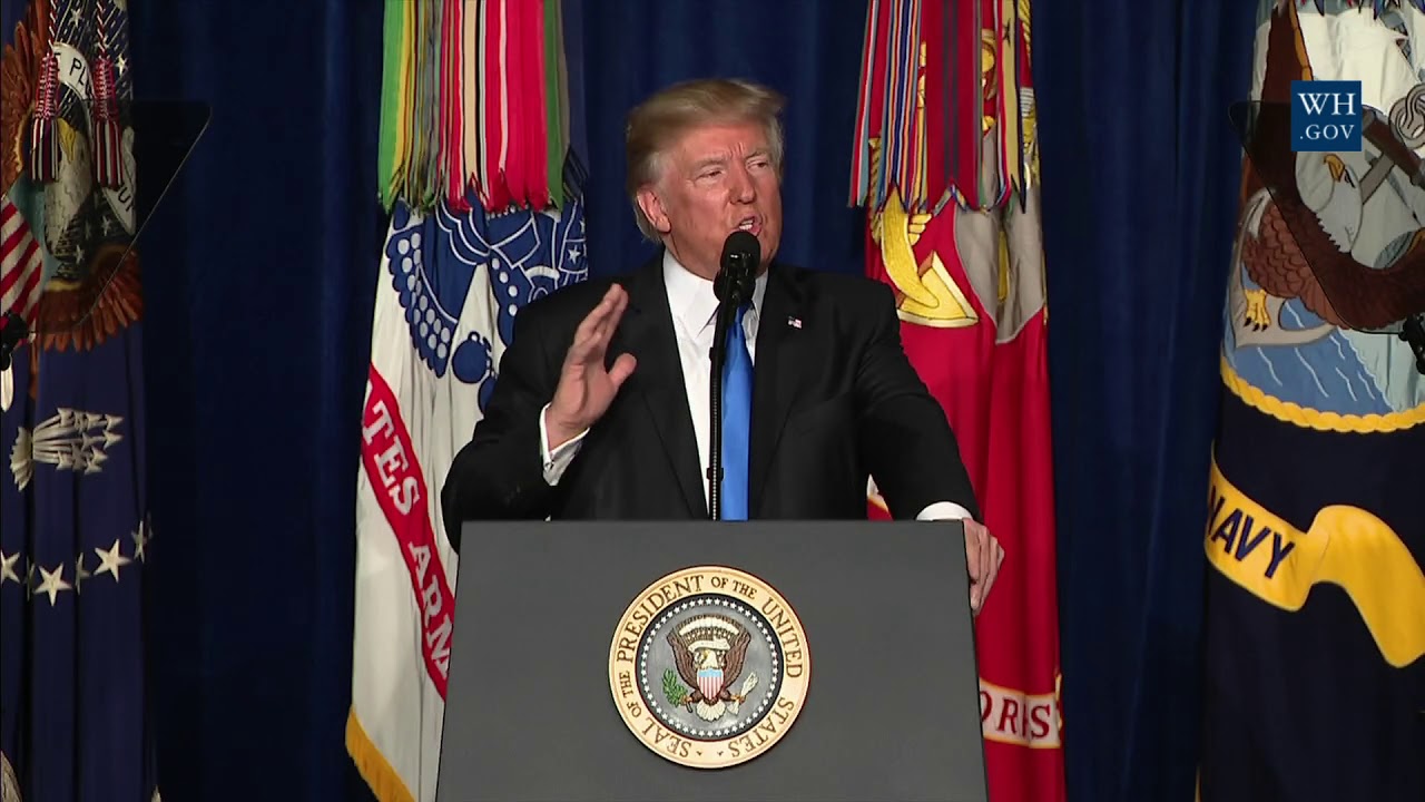 white house has fallen President Trump Delivers Remarks Regarding Afghanistan