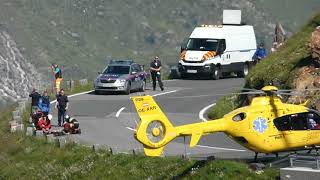 Rescue operation  Biker collapsed on Grossglockner Hochalpenstrasse  Austria 31.7.2020