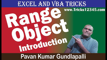 Range Object Introduction In VBA Macros || VBA Basics || How to define the Range in VBA || Part 1