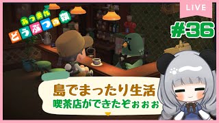 #36喫茶店ができたどぉぉぉぉぉ!!のんびり島くらしをするのだ【＃あつまれどうぶつの森】