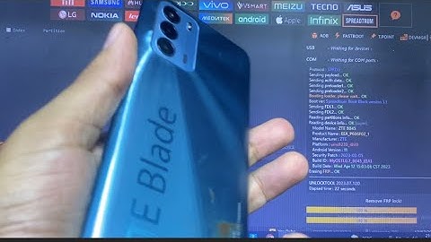 Zte blade v40  8045 Frp Google | unlock Tool : SPRD | Zte V20 V30 V10 V10 V50