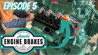 Installing Jake Brakes Onto A 2Stroke Detroit Diesel, Kenworth W900 Ep.5