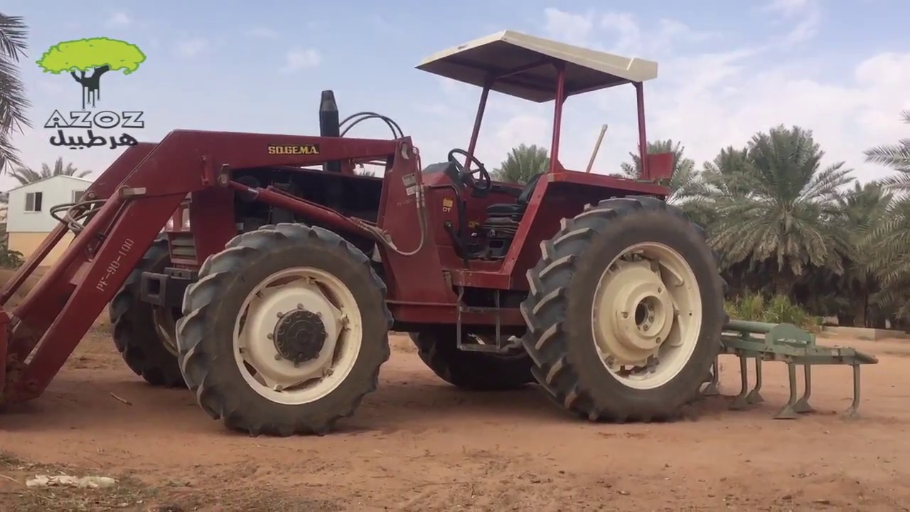 طريقة تشغيل الحراثة New holland tractor - YouTube