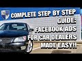 STEP BY STEP GUIDE TO SUCCESSFUL PAID FACEBOOK ADS FOR CAR DEALERSHIPS! 2019 HIDALGO MOTORS CO