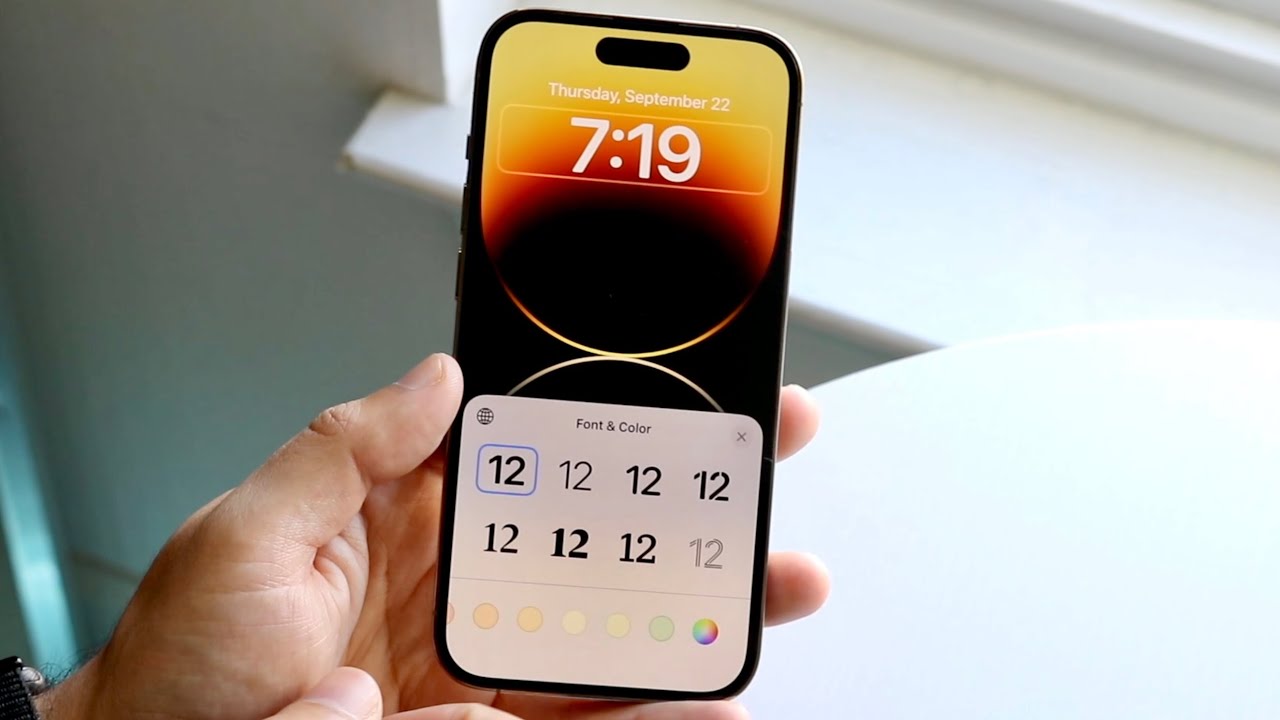 How To Change Font On iPhone Lock Screen! - YouTube