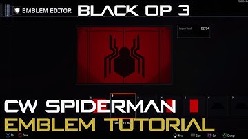 COD: Black Ops 3 Emblem Tutorial (Spider-Man Civil War)