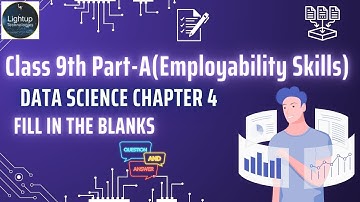 Class 9 Data Science Part-A Chapter 4 - Entrepreneurial Skills- I Fill in the Blanks Video