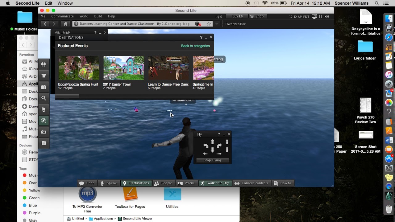 Trying out second life viewer - YouTube