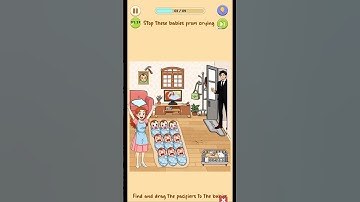 Frustrating Puzzle Game - Level 45 - Stop these babies from crying.
