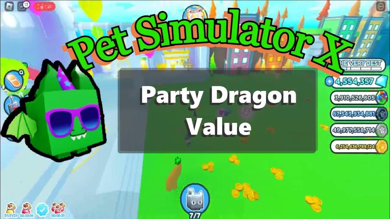 Party Dog Value in Pet Simulator X  Roblox Pet Simulator X Anime Update  Value list 