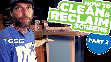 Clean Screen Ink and Reclaiming Screens | Part 2