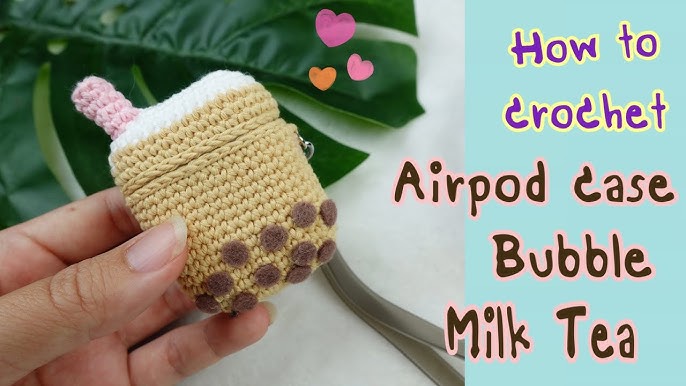 Fluffy Khaki Dog Crochet Airpods Case Apple Airpods Case 1st 