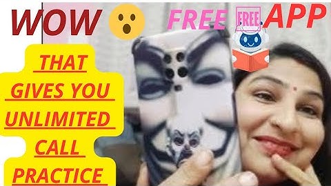 Wow! a simple app that gives you unlimited free calling to practise English speaking with others