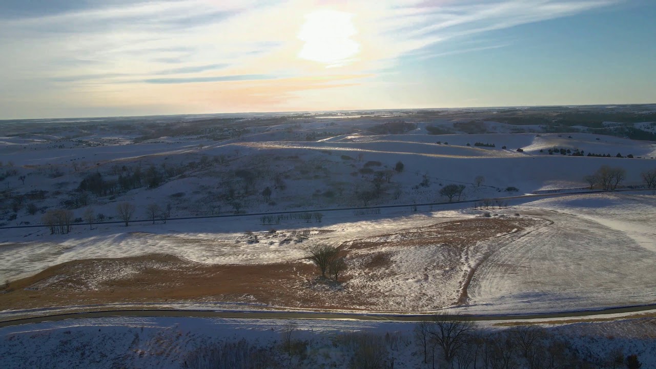 Flying around Niobrara State Park New Years Day YouTube