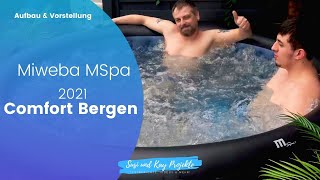 Miweba MSpa 2021 Comfort Bergen CBE061  6 Personen | Aufblasbarer Whirlpool | Test mit Aufbau