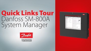 Tour of "Quick Links" in Danfoss SM-800A System Manager | Technical support for supermarket controls