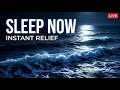 (No Ads) Ocean Waves for Sleep • Calm Mind & Deep Relaxation Night