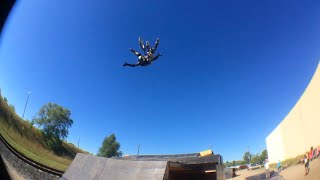 Another World's First from Kyle Heaser: Double Fork Grab to Nothing Backflip. BMX at The Factory
