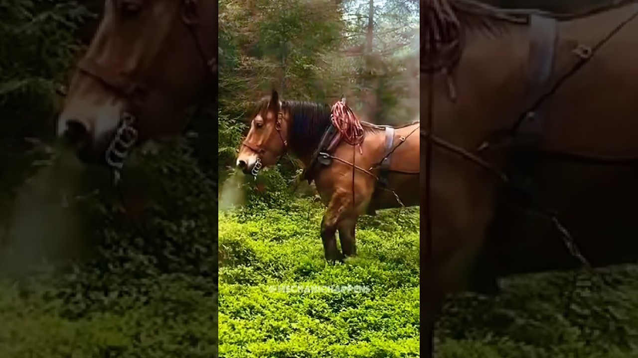 Horse sounds like diesel engine 