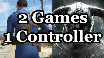 Playing Fallout 4 and Skyrim with ONLY One Controller