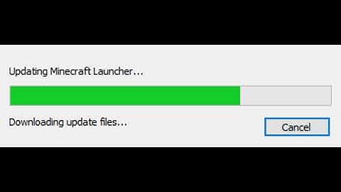 1 minute and 5 seconds of the minecraft launcher updating