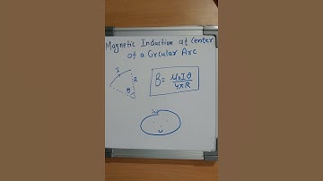 #7 magnetic induction at  center of circular Arc || magnetic effect of current and magnetism
