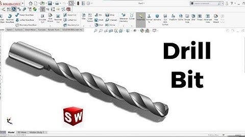 SolidWorks Tutorial: Modeling a Drill Bit with Detailed Features@CADCAMTUTORIALBYMAHTABALAM