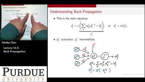 ECE595ML Lecture 18-2 Multi-layer Perceptron and Back Propagation