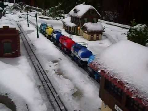 Winter 2012 / 2013 auf Unser LGB Gartenbahn