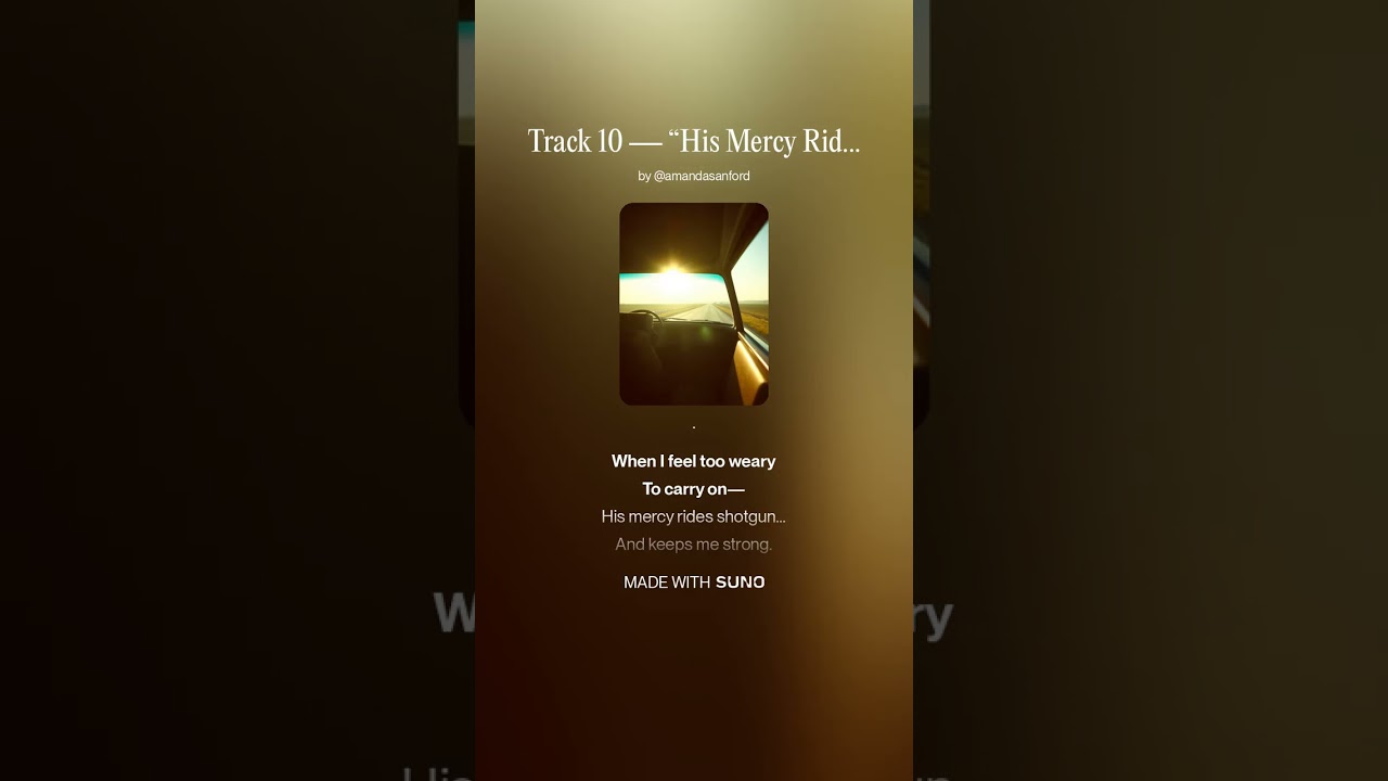 Amanda Sanford – His Mercy Rides Shotgun | Powerful Country Gospel Song