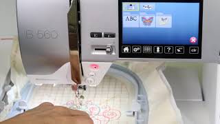 Bernina 560 91 Calibrating the Embroidery Hoop