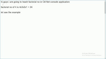 C# Console factorial number #26