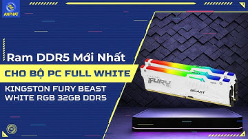 Ram DDR5 Mới Nhất Dành Cho PC Full White - Kingston FURY Beast White RGB 32GB DDR5