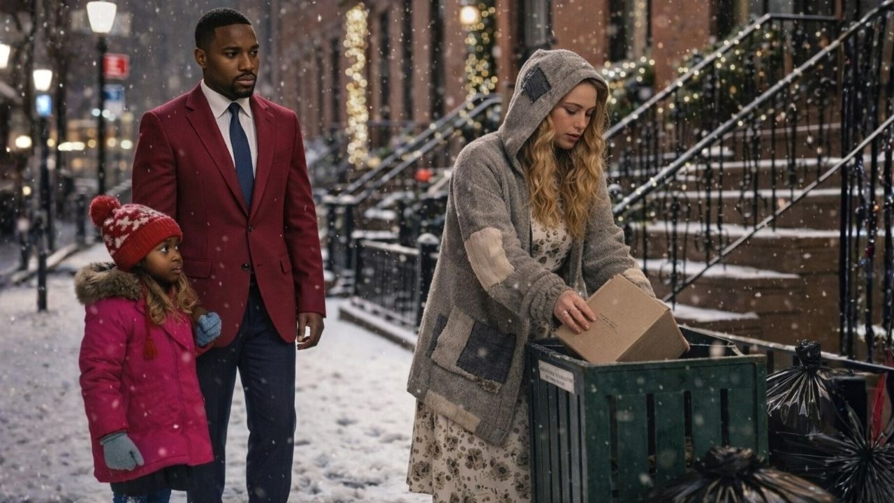 Black Single Dad Millionaire Found a Homeless Woman Searching Trash on Christmas Eve — What She Said