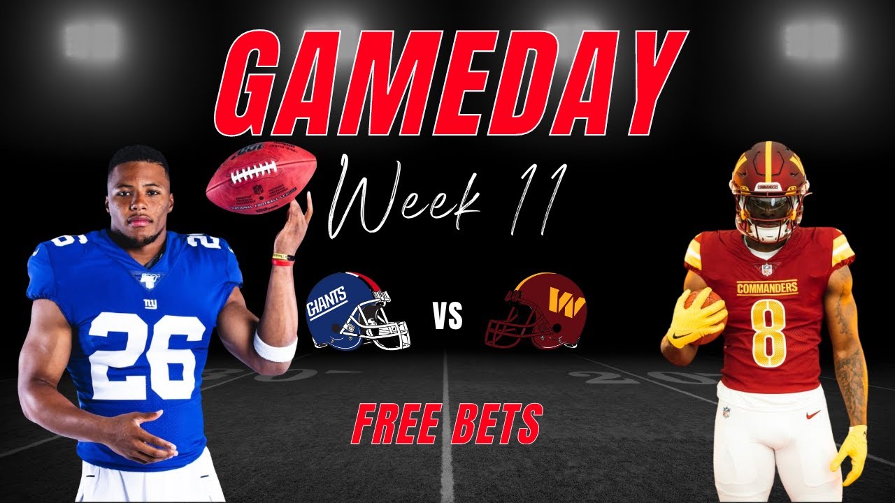 Giants Commanders Sunday 11/19/23 NFL Picks and Predictions Picks & Parlays YouTube