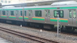 E231系1000番台ヤマU511編成+ヤマU？？？編成小山駅発車