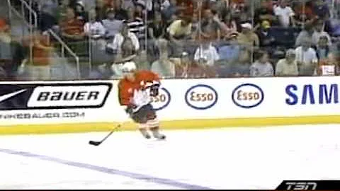 Sam Gagner and Andrew Cogliano on the gold medal f...