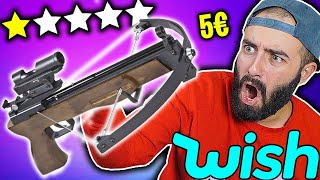 UNBOXING BALESTRA da 5€ di WISH *esplode?* - OFFERTE WISH