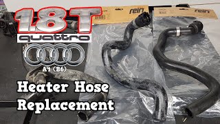 Heater Hoses Replacement (Trans. Disc.) Audi A4 1.8T Quattro