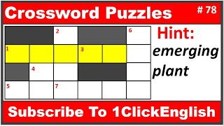 Crossword Puzzles #78🤔 crossword puzzle with answer |Crossword Puzzle Challenge | Puzzle Challenge