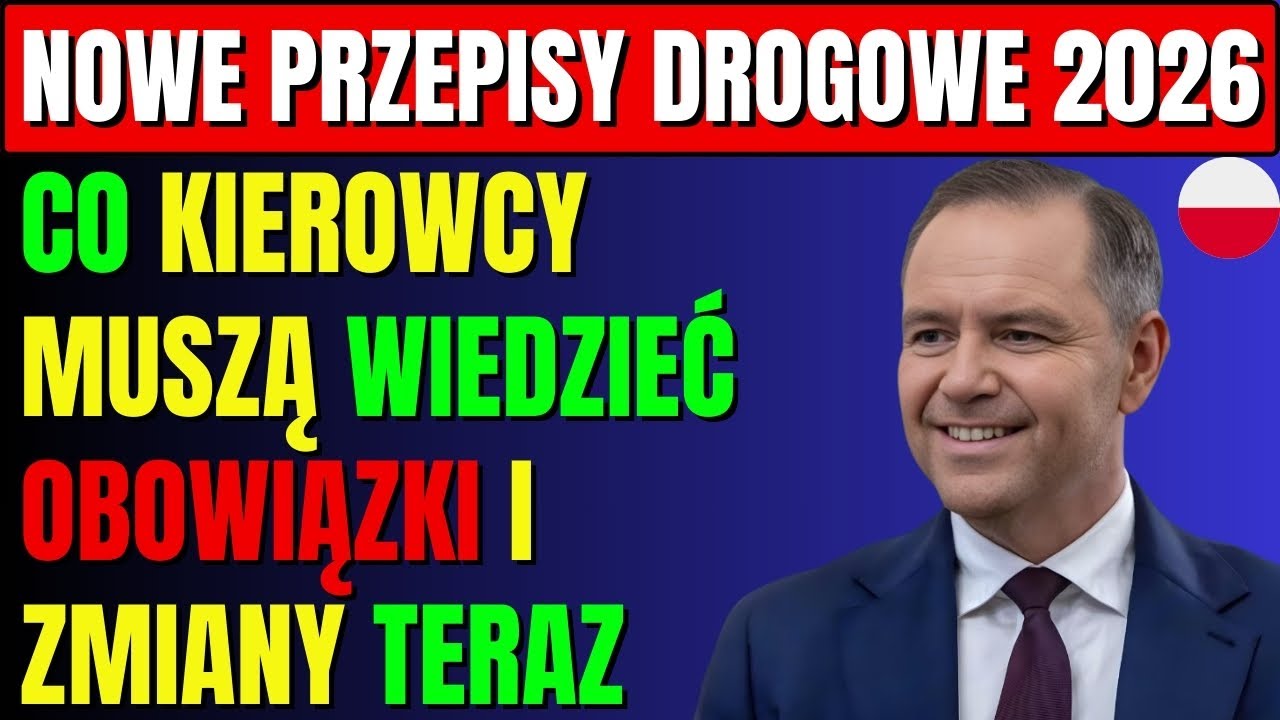 🚨Nowe przepisy drogowe 2026: Co musisz wiedzieć, żeby nie stracić prawa jazdy!