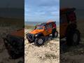 Orange RC Jeep Beach Run 🌊 Sand Dunes OffRoad #RC #JeepRC #BeachCrawler #rc4x4offroad #rc #offroad