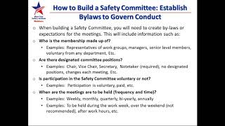 How To Build a Successful Safety Committee