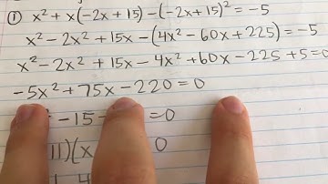Solving a System of Equations with a Line and a Hyperbola (Example)