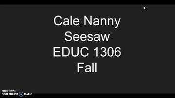 Screencast-O-Matic Seesaw
